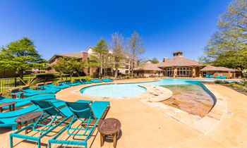 Resort-style pool with spacious sundeck and available wi-fi